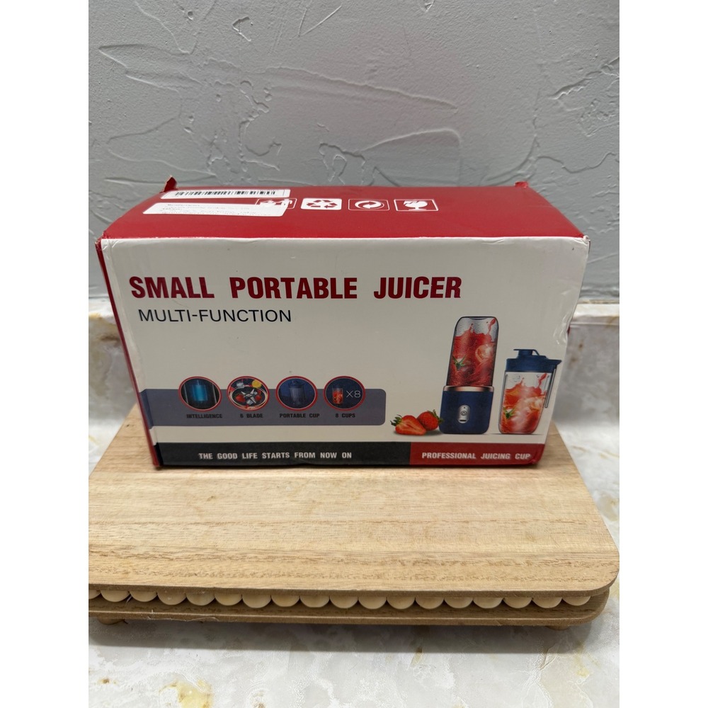Small Portable Juicer Multi-Function Personal Blender Blue 400ml‎ 40W 1500mAh